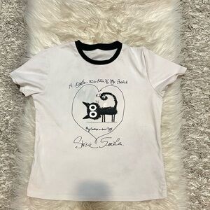 White Cat Graphic Tee